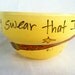 The Marauder's Mug - Harry Potter "I solemnly swear that I am up to no good" Banana Yellow Quote Mug with owl and wand