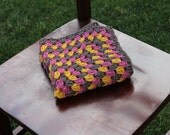 crochet Mini Blanket Basket Stuffer Layering Newborn Photopgraphy Photo Prop granny square