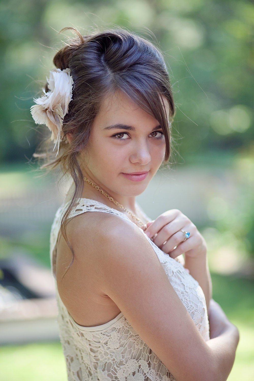 Bridal Hair Accessory, Blush Pink, Fascinator, Wedding Head Piece, Bridal Hair Flower, Hair Clip, Bridal Fascinator