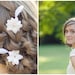 White Bridal Hair Flowers, Wedding Hair Accessories, Bridal Feather Flowers, White Rhinestone Bridal Hair Flower Pins - Set of 3