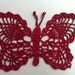 Crochet butterfly doily