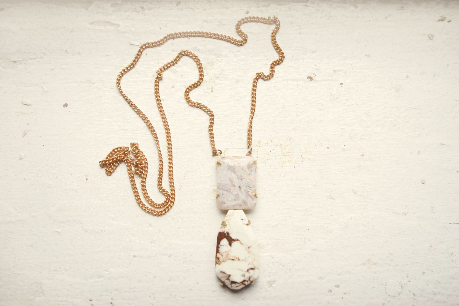 Russian Lace Agate and Lemon Chrysoprase Necklace