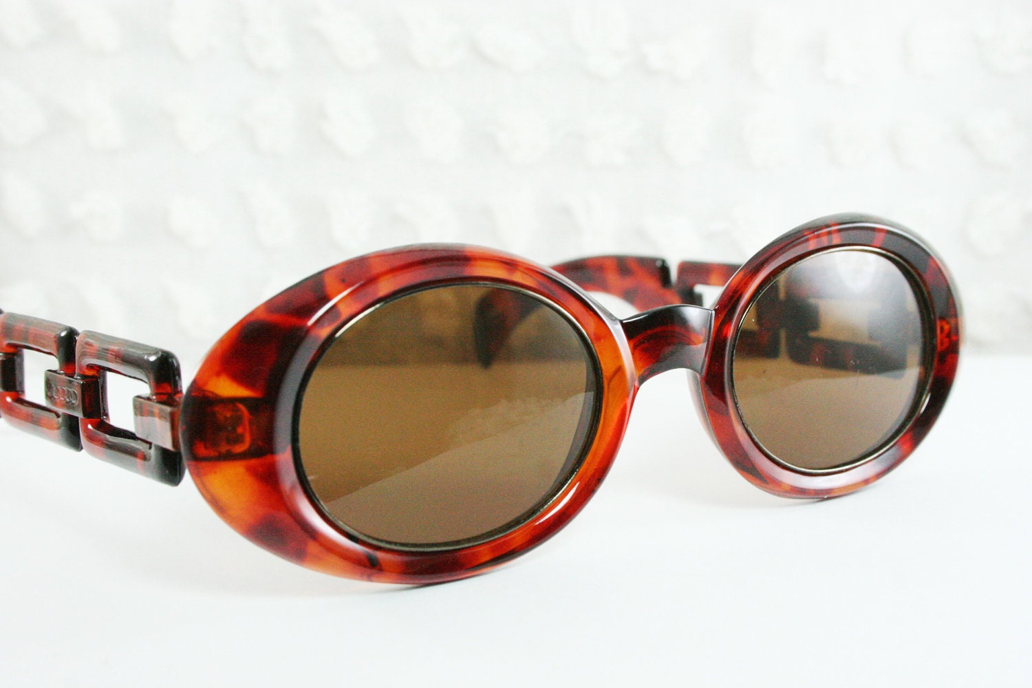 80s Tortoise Sunglasses 1990s Oval Sunglasses Horn By Diaeyewear 