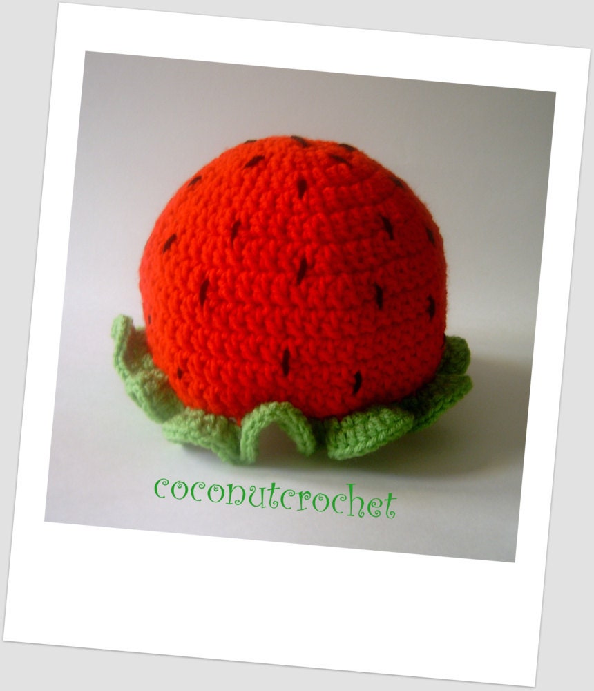Girl's Strawberry Hat