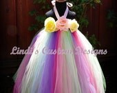 2T - 5T Toddler Candyland Inspired Tutu Dress perfect for Birthdays, Pageants, Photo Props, & Flower Girls