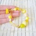 Sunflower Yellow Beaded Bracelet Upcycled Design by RetroRevivalBoutique