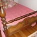 Antique Walnut and Maple Headboard and Footboard Four Poster Bed