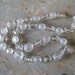 Lucite Clear and Frosted Chunky Necklace Vintage
