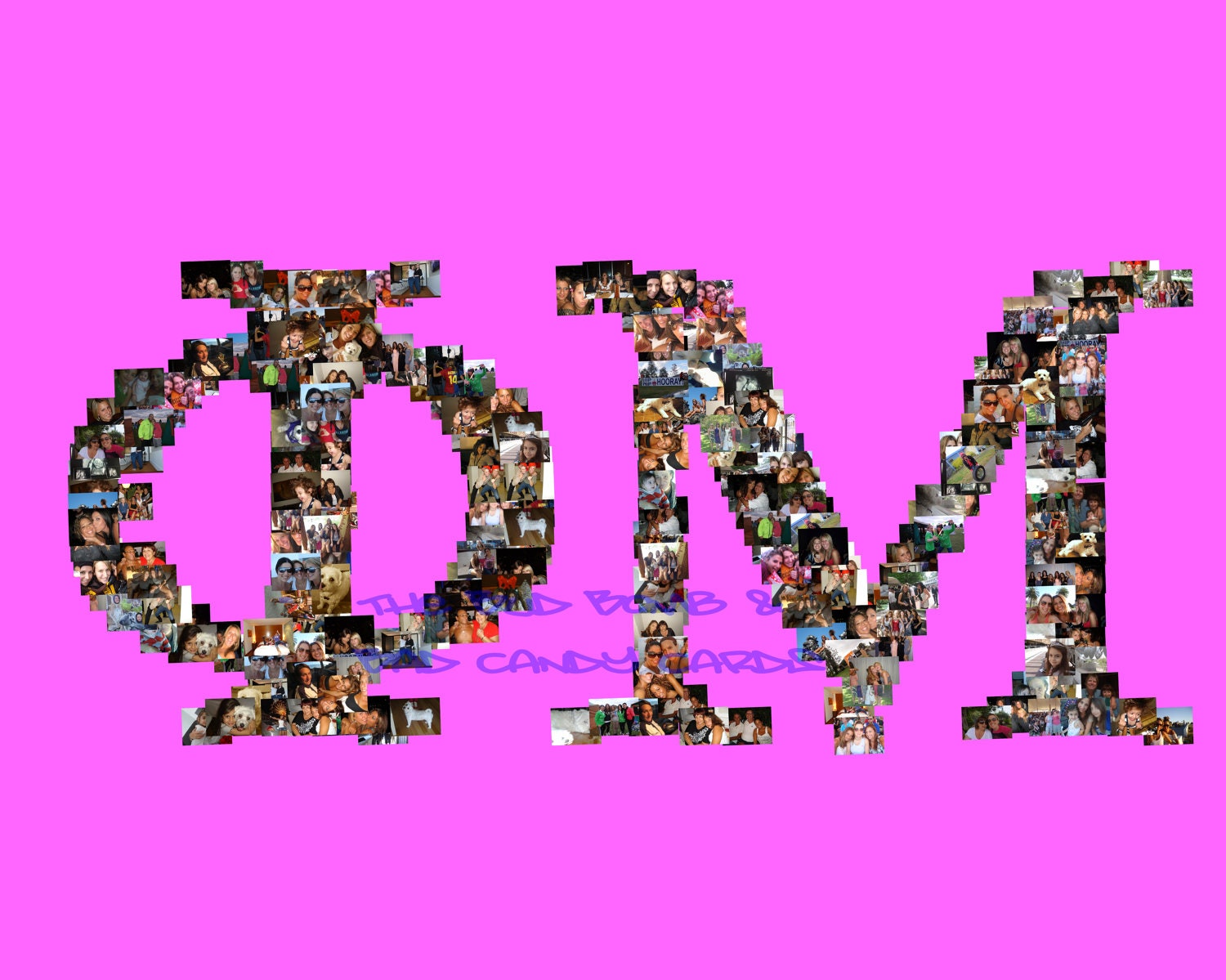 Phi Mu, Alpha Chi Omega, Kappa Delta, Alpha Delta Pi Personalized Photo Collages Gifts of ANY Sorority Greek Letters