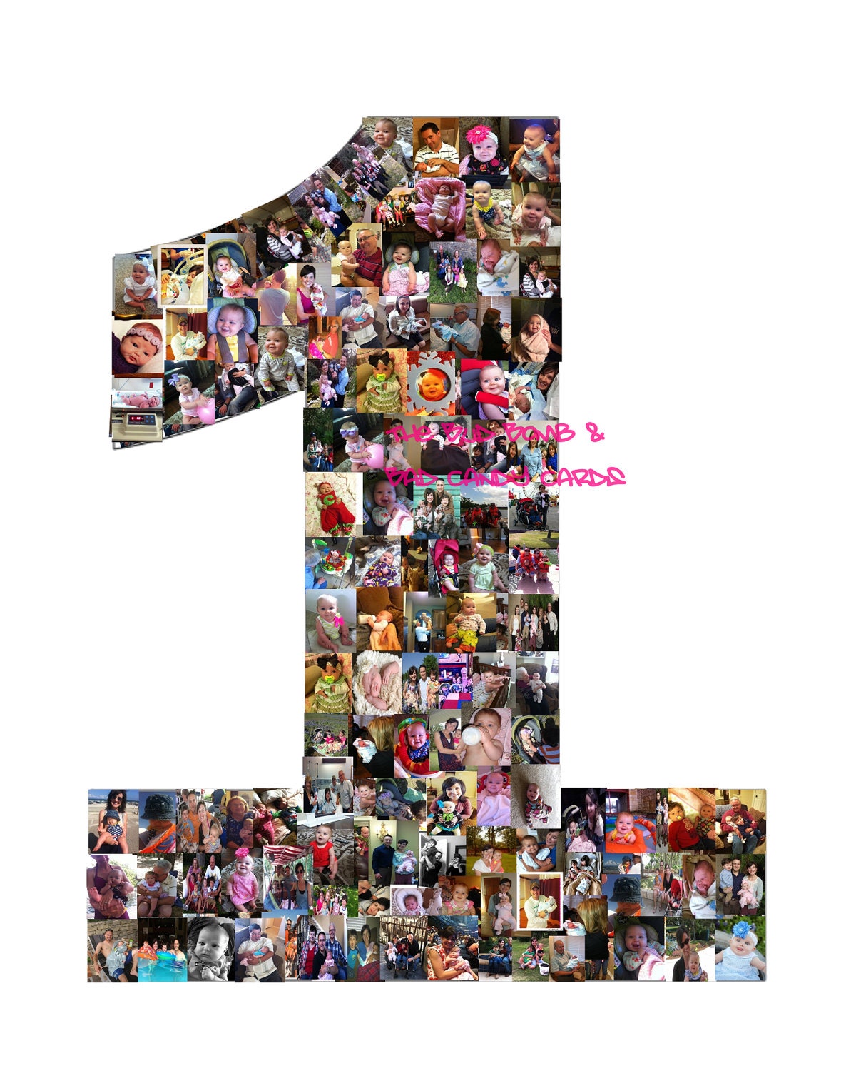 11x14 Princess Crown Personalized Photo Collage