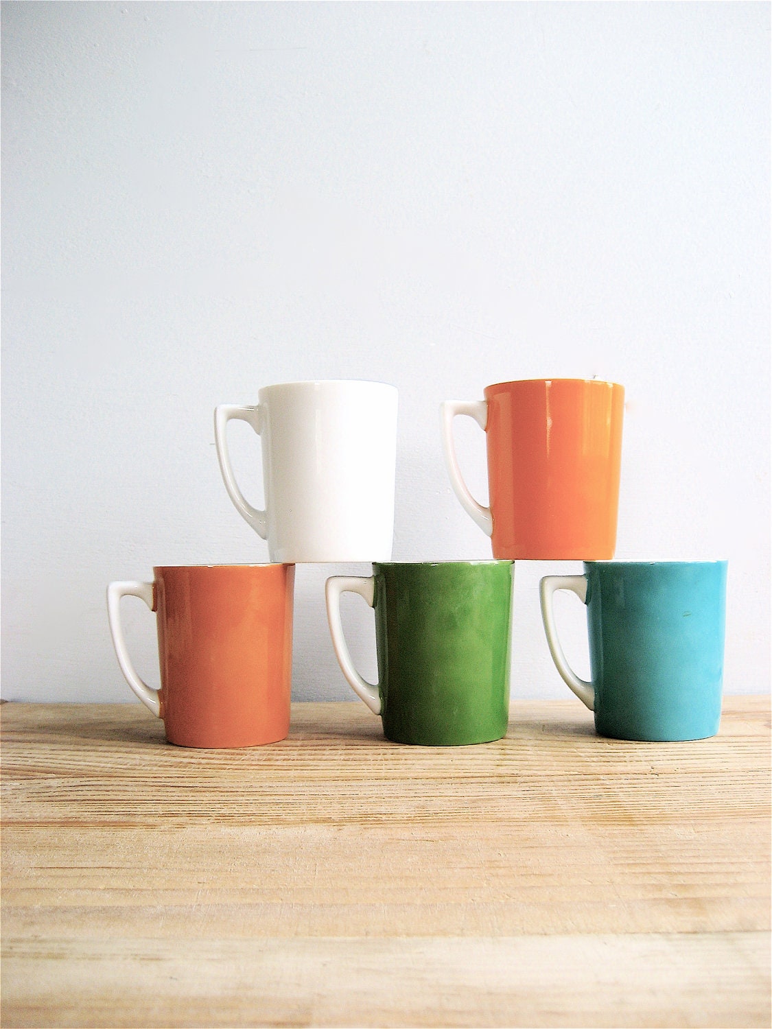 Vintage Set Ceramic Mugs