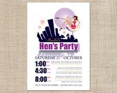 Printable Hen's Night Invitation - Hen's in the City Il_170x135