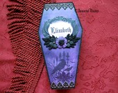 Gothic Wood Coffin Gift Box - Personalized & Made To Order