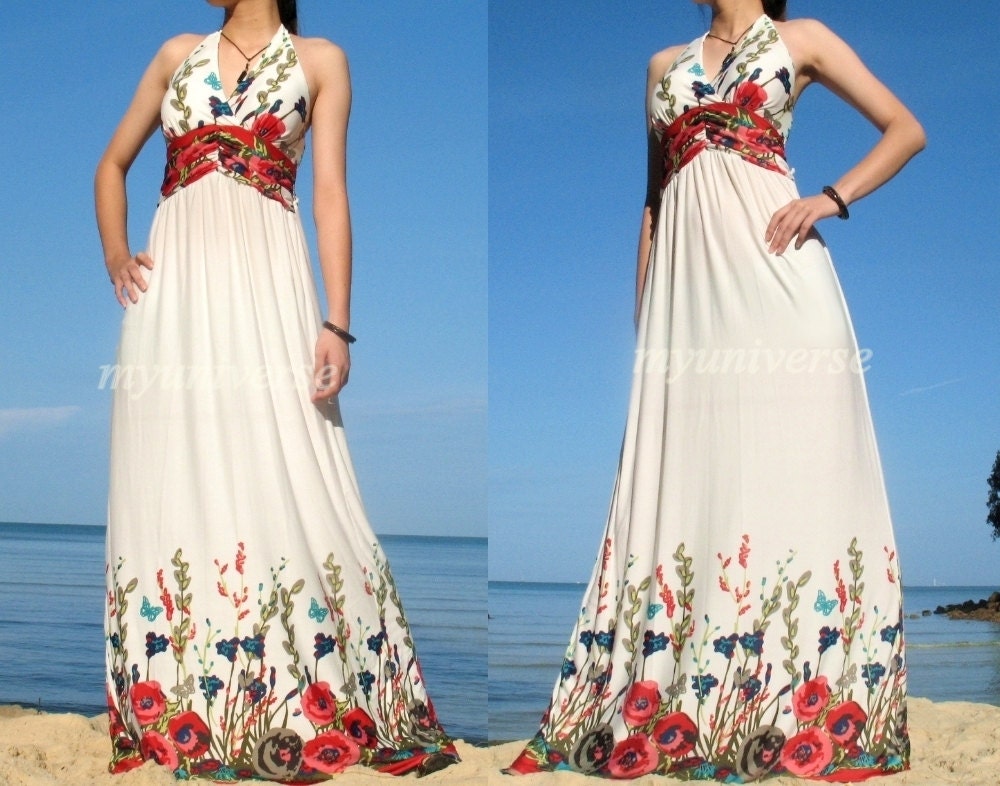 New Elegant Maxi Dress Romance Evening Long Dress Sundress/ Bridesmaid dress/ Wedding Dress