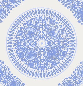 Impressions Medallion by Ty Pennington in Royal Blue - 1 yard