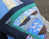 Custom Sailboat Quilt- Baby, toddler or throw size quilt or wall hanging