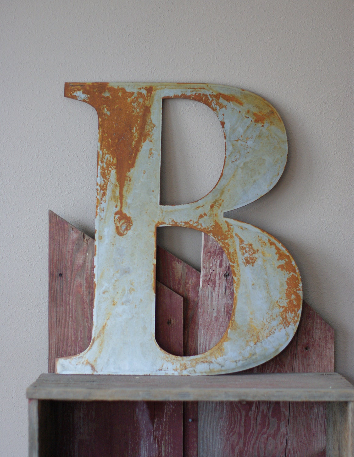 18 Rustic Metal Letter by MetalMeltersllc on Etsy