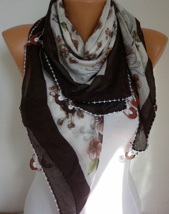 Turkish Anatolians Scarf - Oya - Yemeni - Cowl - Multicolor - New