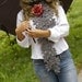 Ready to ship Crocheted Gray, Lace Neckwarmer,fashion,autumn,Holiday Accessories,Christmas,Halloween,gift