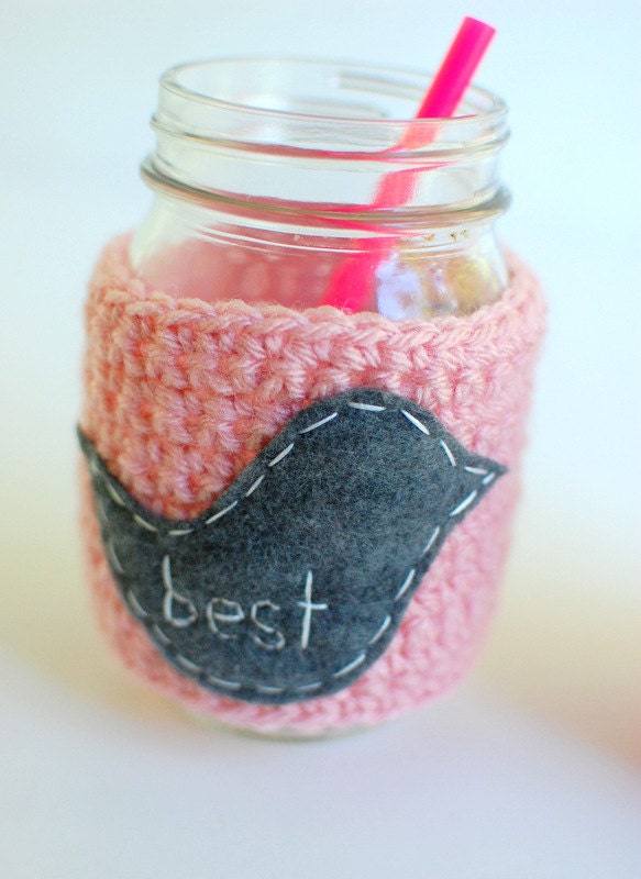 BEST FRIENDS Coffee cup cozy matching set by The Cozy Project