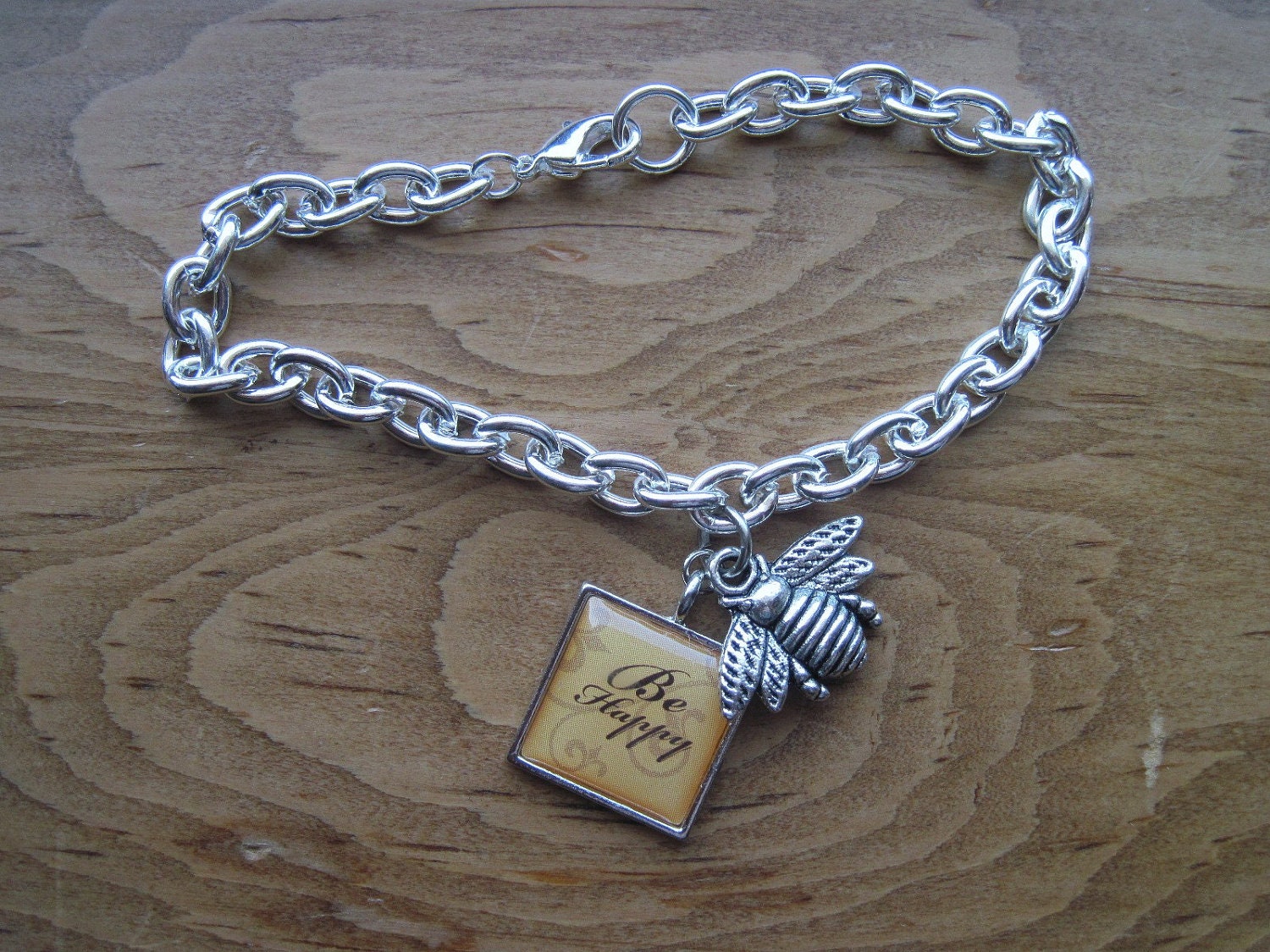 Be Happy with Bee Charm Bracelet