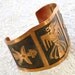 Vintage Copper Cuff Bracelet, Thunderbird Eagle, Native American Dancers, Huge Wide, 1960s Southwestern Tribal, Boho Chic Jewelry