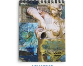 Aquarius Zodiac Astrology Horoscope Spiral Bound Notebook or Journal