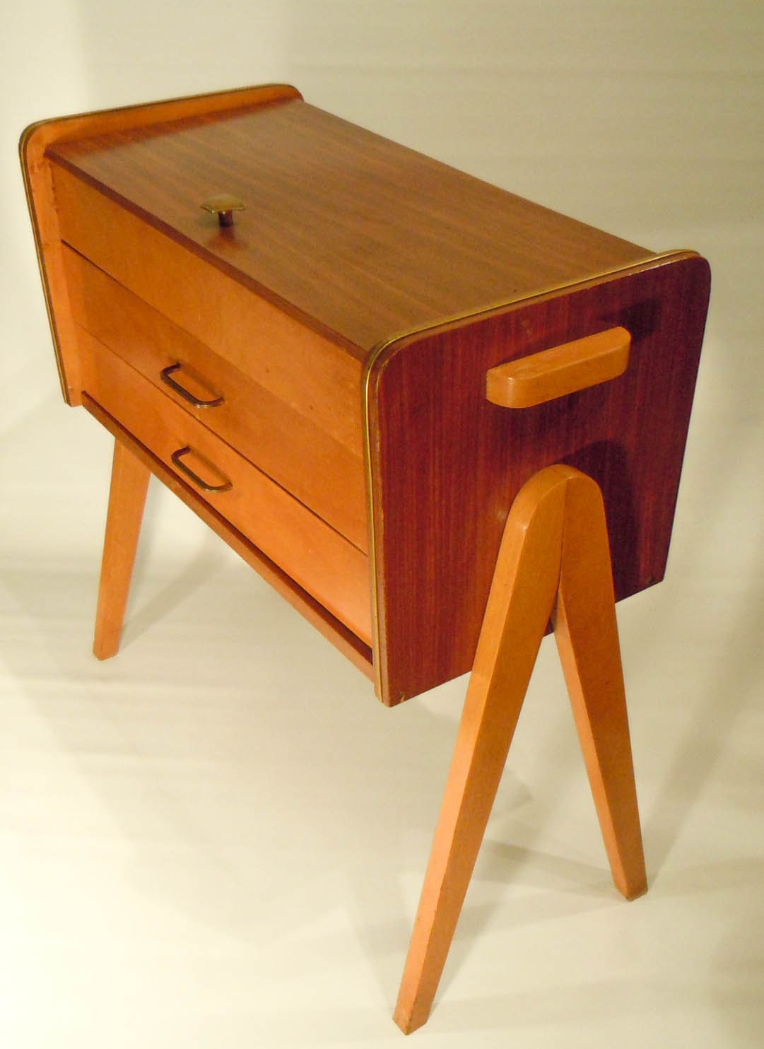 RESERVED Cute sewing cupboard, Dutch design from the early 1960s