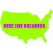 Here live Dreamers 10 x 8 USA modern map, travel print SALE buy 2 get 3