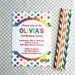 Classic Rainbow Party Invitation, Polka Dots - Personalized Birthday Printable Invite rp01 - Signature Collection
