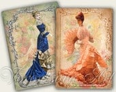 BELLE EPOQUE - Digital Collage Sheet - Printable images. Vintage victorian ladies 414