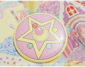 Sailor Moon R Locket Inspired 3" Button Pin for Fairy Kei, Mahou Kei, Magical Girl Fashion