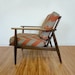 Reserved for kvrodgers- Mid Century Chevron Danish Lounge Chair Walnut