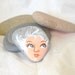 Painted stone. original handmade painting on stone. Beach pebbles art
