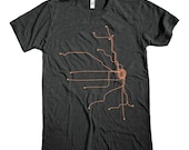 Chicago Graphic Tee - Heather Gray/Coral