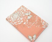 Peach 2013 Planner or A6 journal, wedding planner notebook, refillable fabric journal cover, greengrass2