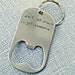 Custom Keychain Bottle Opener Hand Stamped Keychain Personalized Key Chain Groomsman Gifts