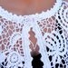 Irish Crochet White Bridal Bolero OOAK