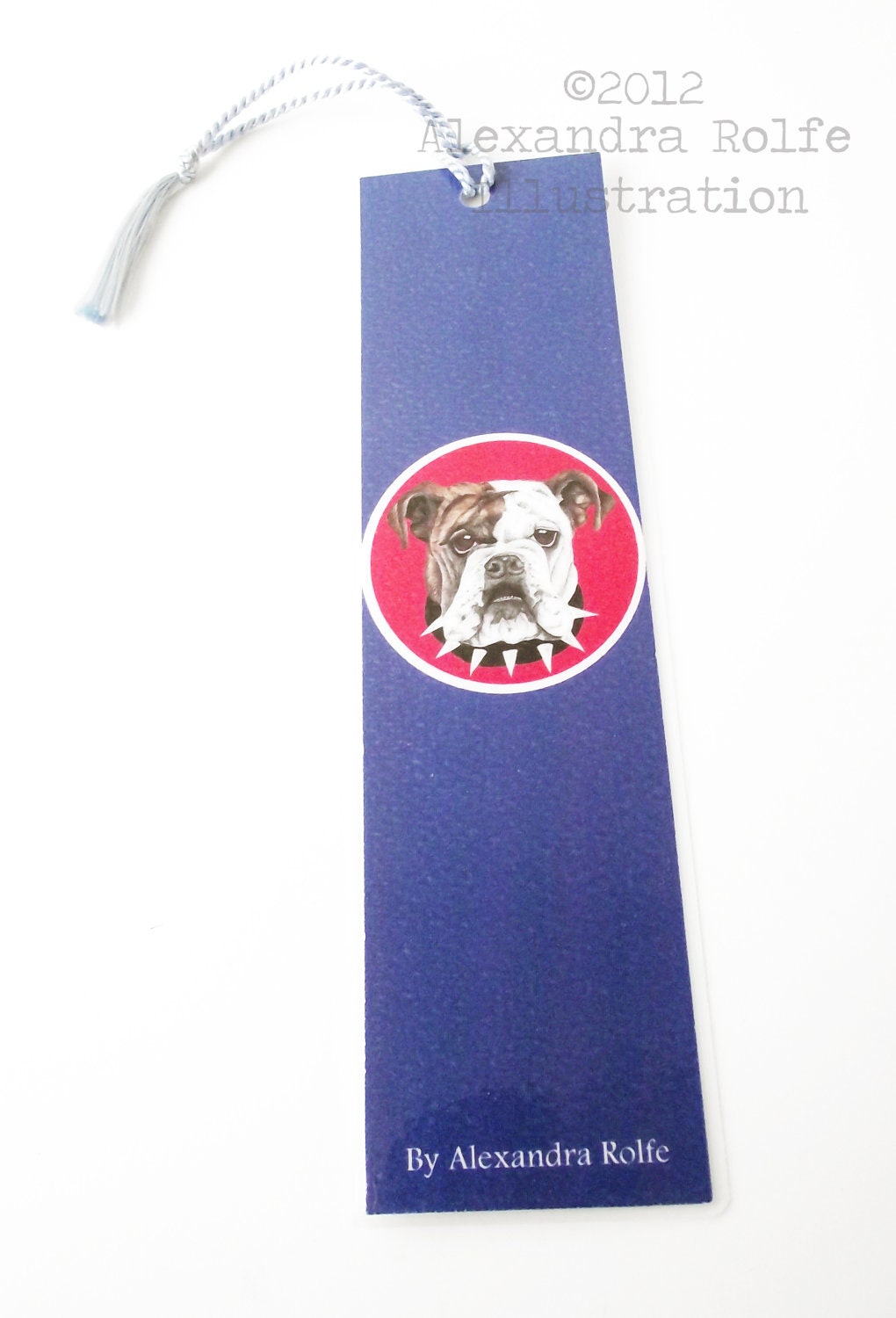 Bulldog illustrated bookmark