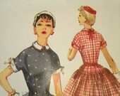 Simplicity 1042 Dress Pattern 1950s Bust 30