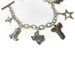 Western Bracelet Silver Jewelry Charm Jewellery Unique Everyday Texas Gun Star Boots Saddle Longhorn Chain B-291