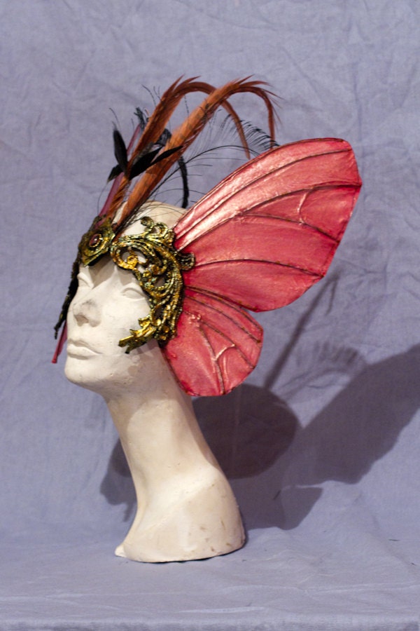 Pink Butterfly Mask