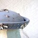 vintage hat with rhinestones, ice blue with veil reserved for CAT