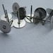 Earring Studs, Surgical Stainless Steel, 8mm flat pads 25 pairs