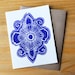 Single Hand Block Printed Card and Envelope