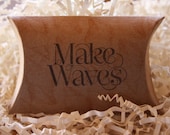 Pillow Boxes - Set of 10 - Make Waves- Beach Theme Wedding- All Occasion Beach Favors