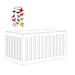 Butterfly Baby Crib Mobile - Bright Rainbow - Yellow Green Blue Purple Pink Red - Colourful Nursery Decor - New Baby Gift