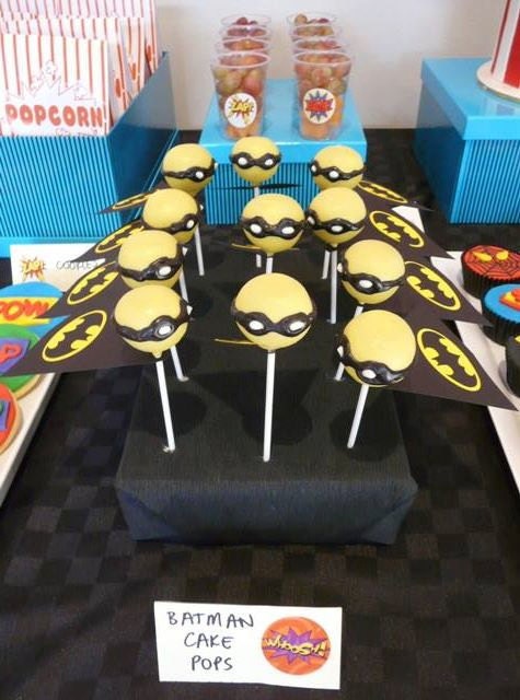 Cake Pops Superman or Super Hero or other Designer Favor Attachments Custom Made To Order