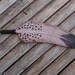 white washed hand carved leather feather keychain, key fobs, talisman & all around good luck charm :)