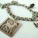 Vintage Sterling Silver Bambi Charm Bracelet